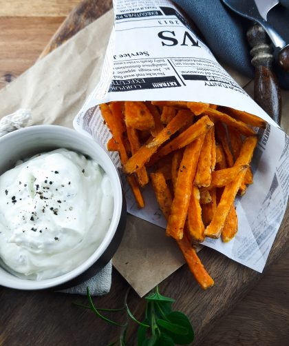 Knusprige Süßkartoffelpommes aus dem Ofen