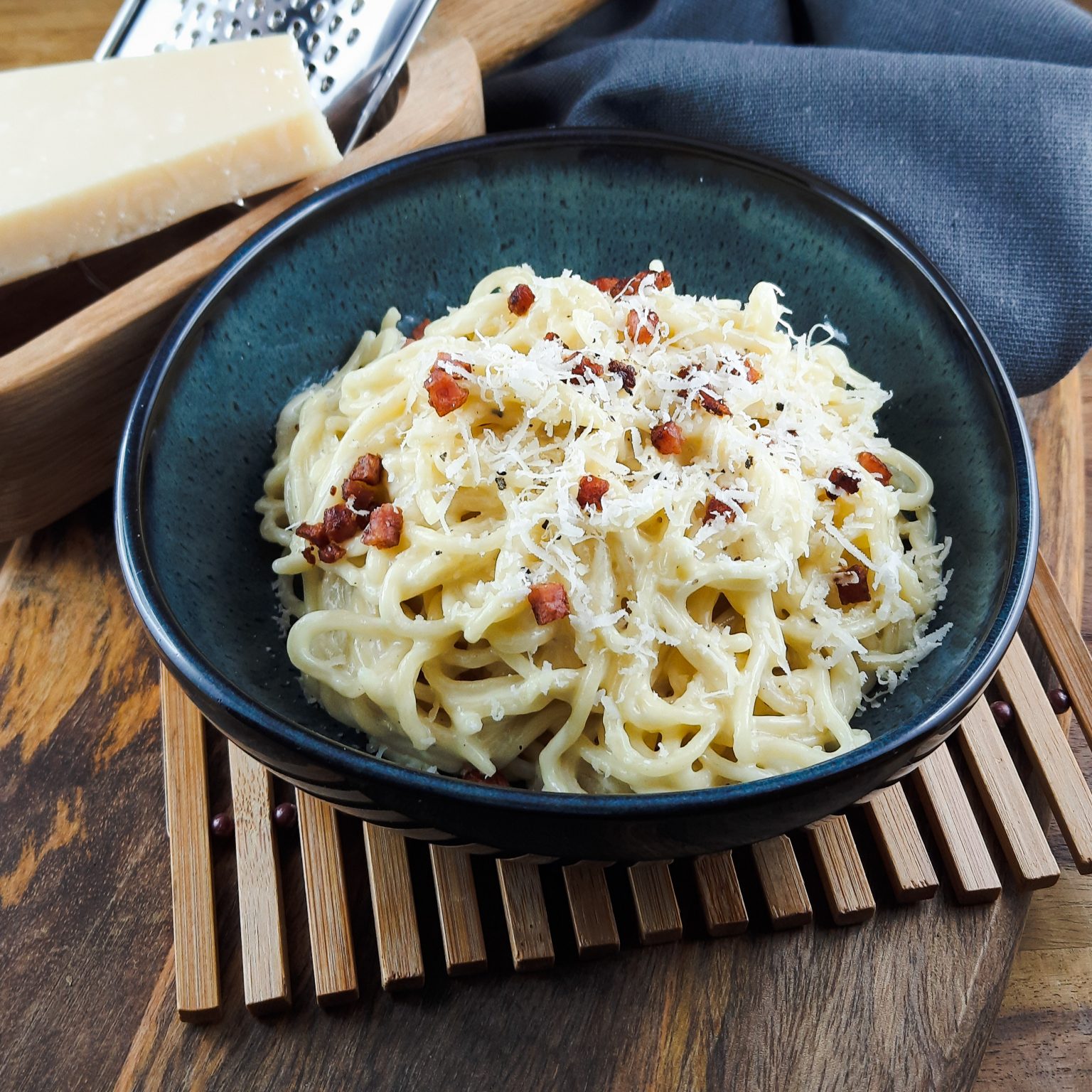 Spaghetti Carbonara mit Sahne - meine Version des Pastalieblings