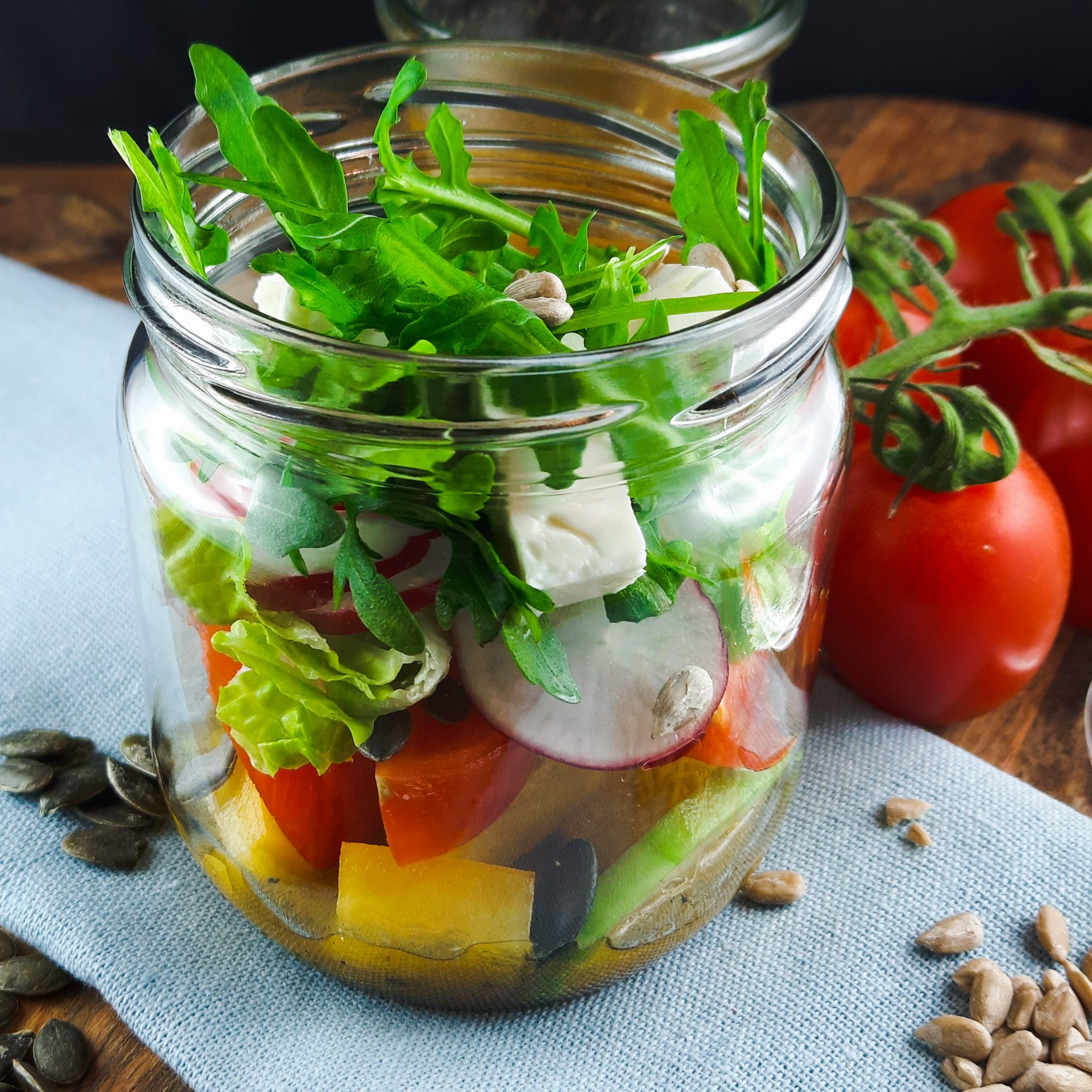Salat im Glas Rezept - oder einfach Meal Prep as its best