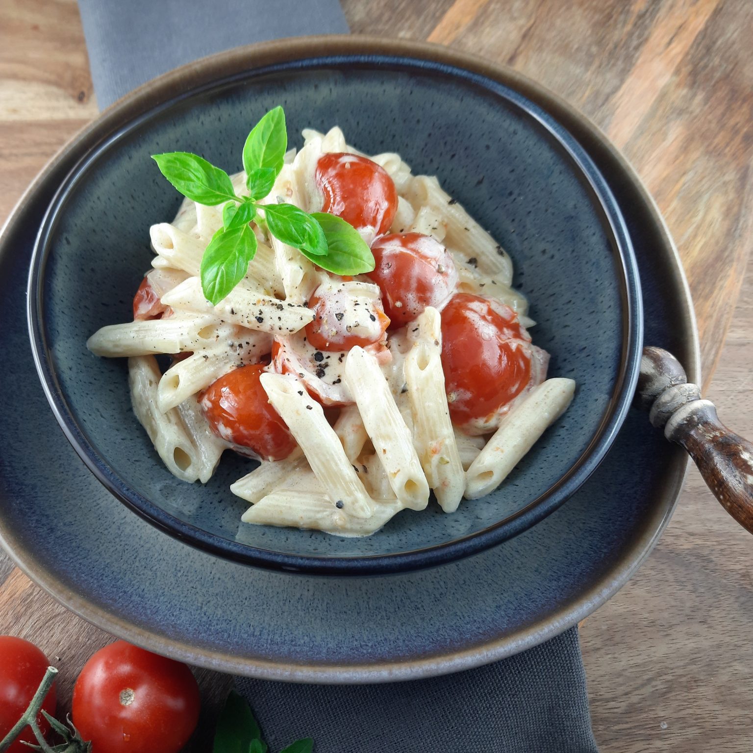 Frischkäse Pasta - das perfekte One Pot Gericht für den Sommer